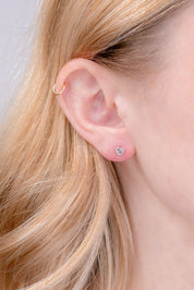 0.49cttw Natural Diamond Heart Studs Earrings Princess Bride Diamonds