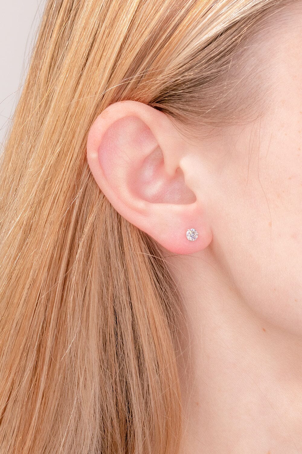 0.54ct Natural Round Diamond Studs Earrings Princess Bride Diamonds 