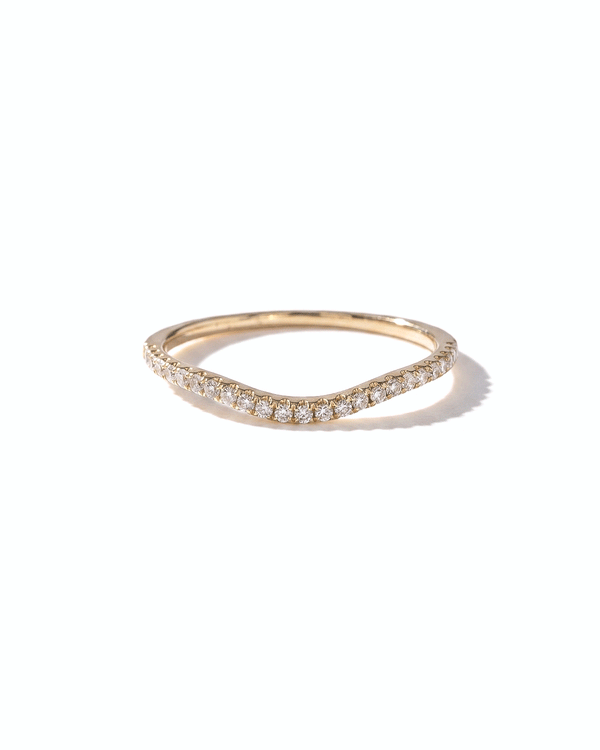 1.6mm Jasmine Curved Pavé Band
