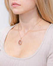 10.21ct Pear Morganite Halo Necklace Necklaces Princess Bride Diamonds