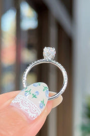 1.02ct E-VS1 Oval Lab Diamond Shelby Engagement Rings Princess Bride Diamonds