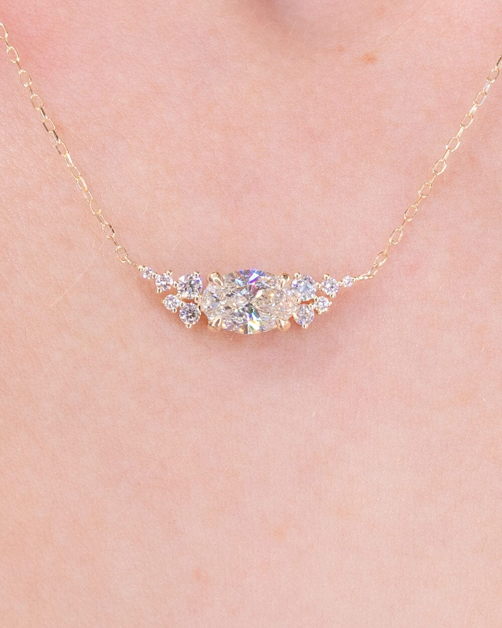 1.05ct E-VS1 Oval Lab Diamond Nova Necklace Necklaces Princess Bride Diamonds