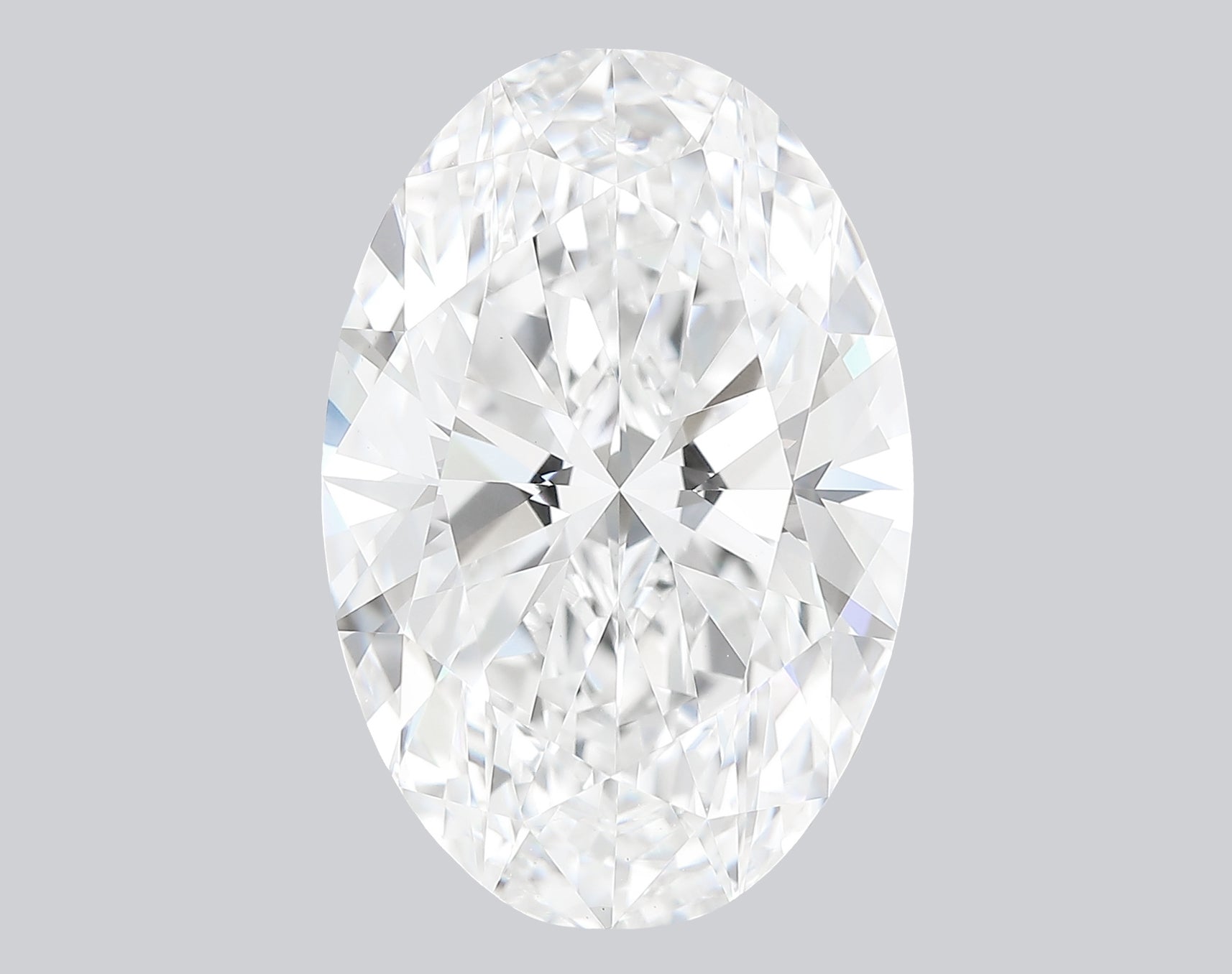 6.01 Carat F-VVS2 Oval Lab Grown Diamond - IGI (#121642)