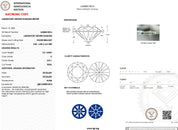1.21ct D-VVS1 Round Lab Diamond Ren Engagement Rings Princess Bride Diamonds