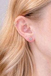 1.42cttw Princess I-SI1 Natural Martini Diamond Studs Earrings Princess Bride Diamonds