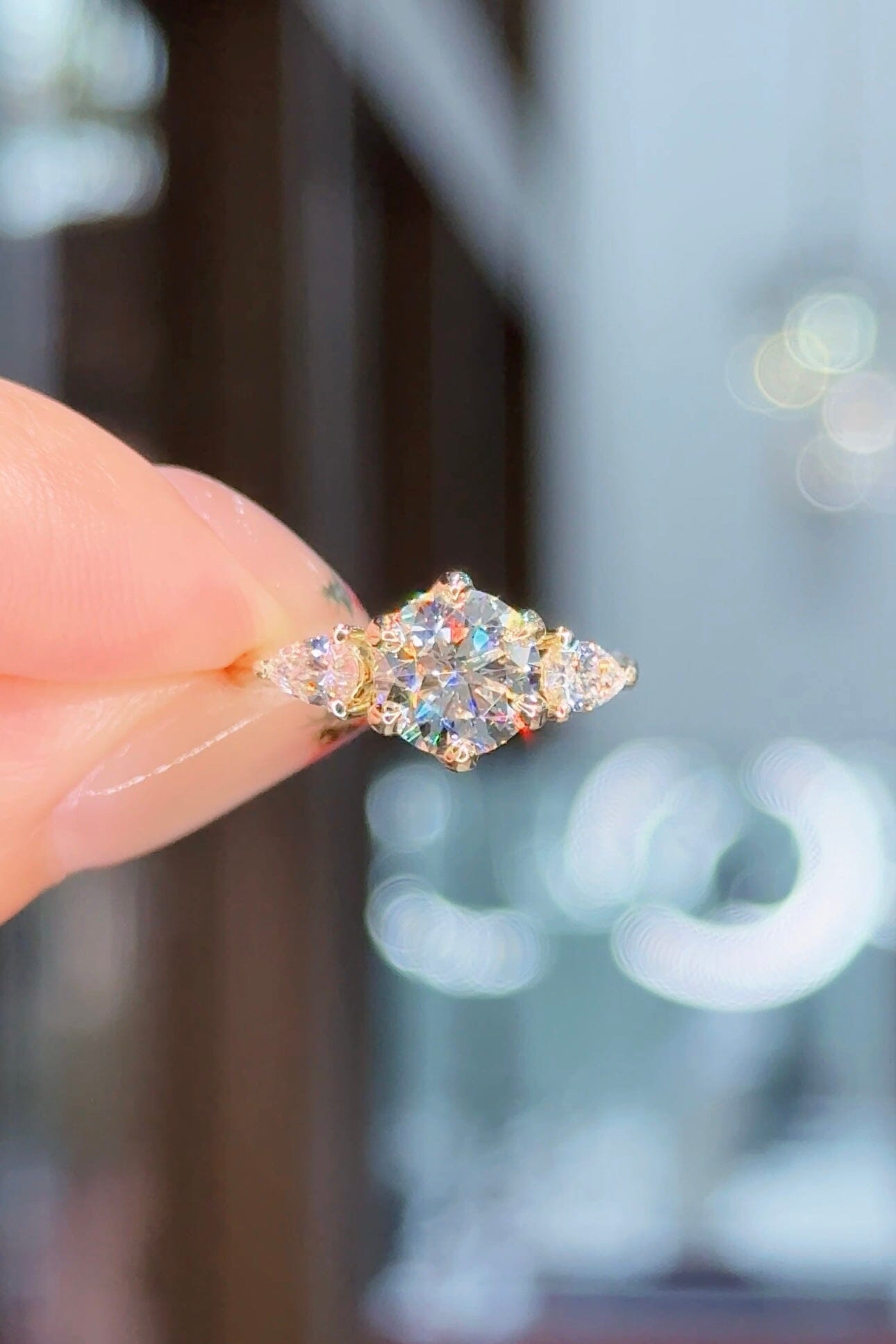 1.50ct D-VS1 Round Lab Diamond Lisa Engagement Rings Princess Bride Diamonds