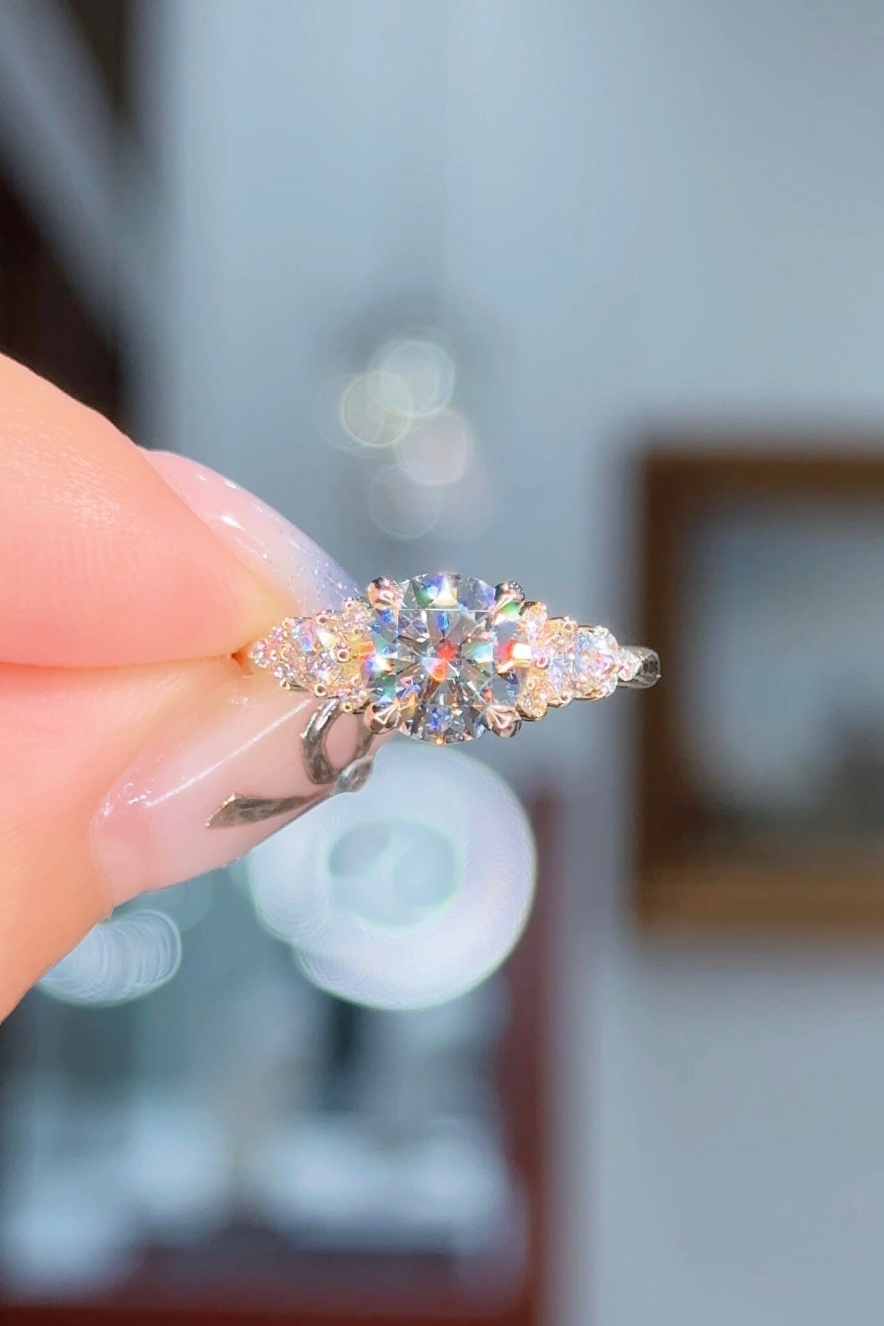 1.51ct E-VS1 Round Lab Diamond Brandi Engagement Rings Princess Bride Diamonds