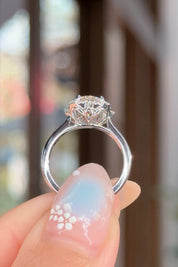 1.54ct D-VS1 Round Lab Diamond Hemera Engagement Rings Princess Bride Diamonds