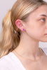 1.56ct Amethyst Studs 14k White Gold Earrings Princess Bride Diamonds 