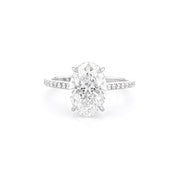 1.6mm Alice Oval Engagement Rings Princess Bride Diamonds