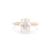 1.6mm Alice Oval Engagement Rings Princess Bride Diamonds