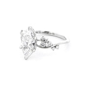 1.6mm Ariel Marquise Engagement Rings Princess Bride Diamonds