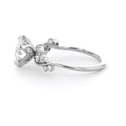 1.6mm Ariel Round Engagement Rings Princess Bride Diamonds