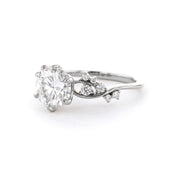 1.6mm Ariel Round Engagement Rings Princess Bride Diamonds