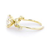 1.6mm Ariel Round Engagement Rings Princess Bride Diamonds