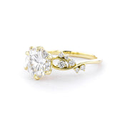 1.6mm Ariel Round Engagement Rings Princess Bride Diamonds