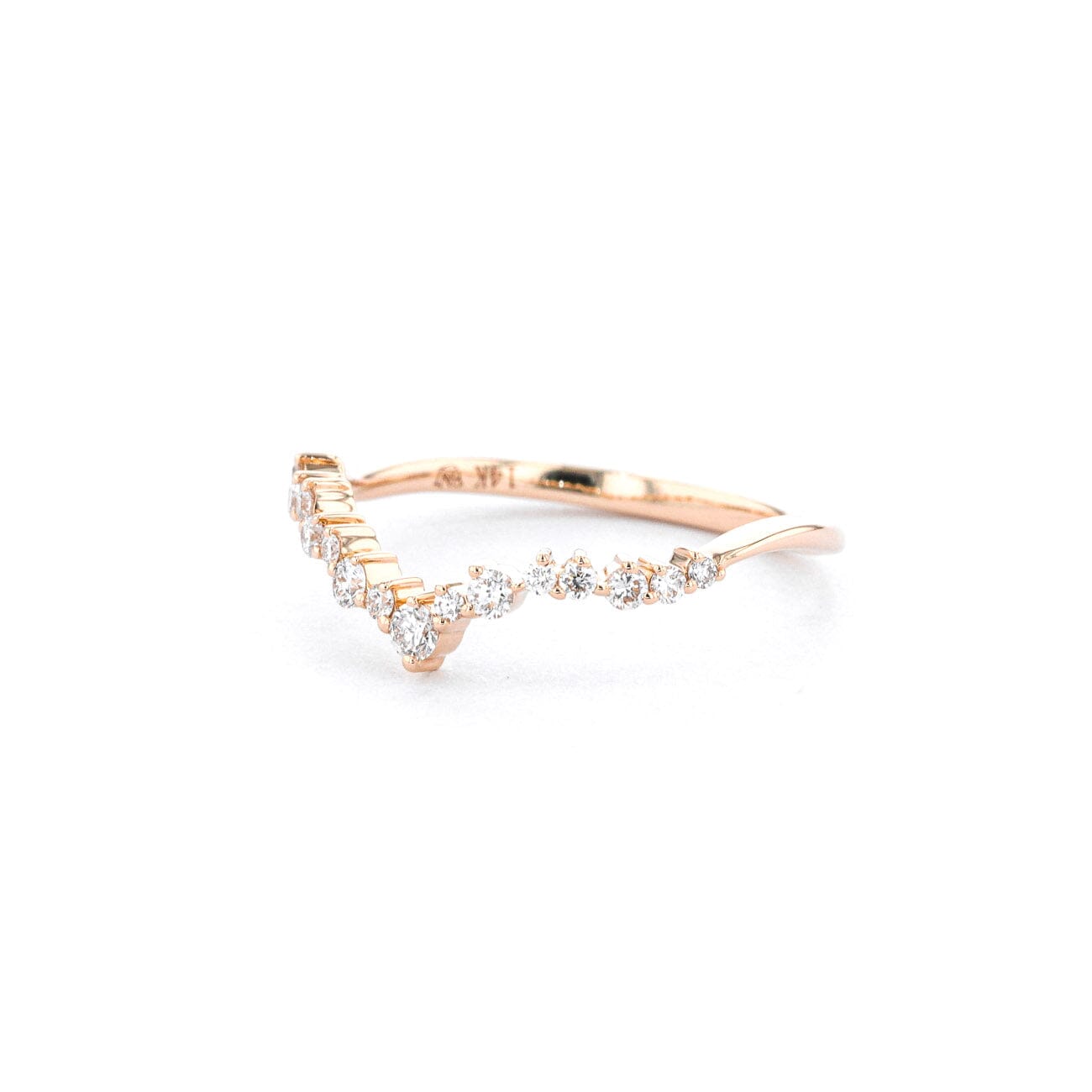 1.6mm Ariel Wedding Band Rings Princess Bride Diamonds