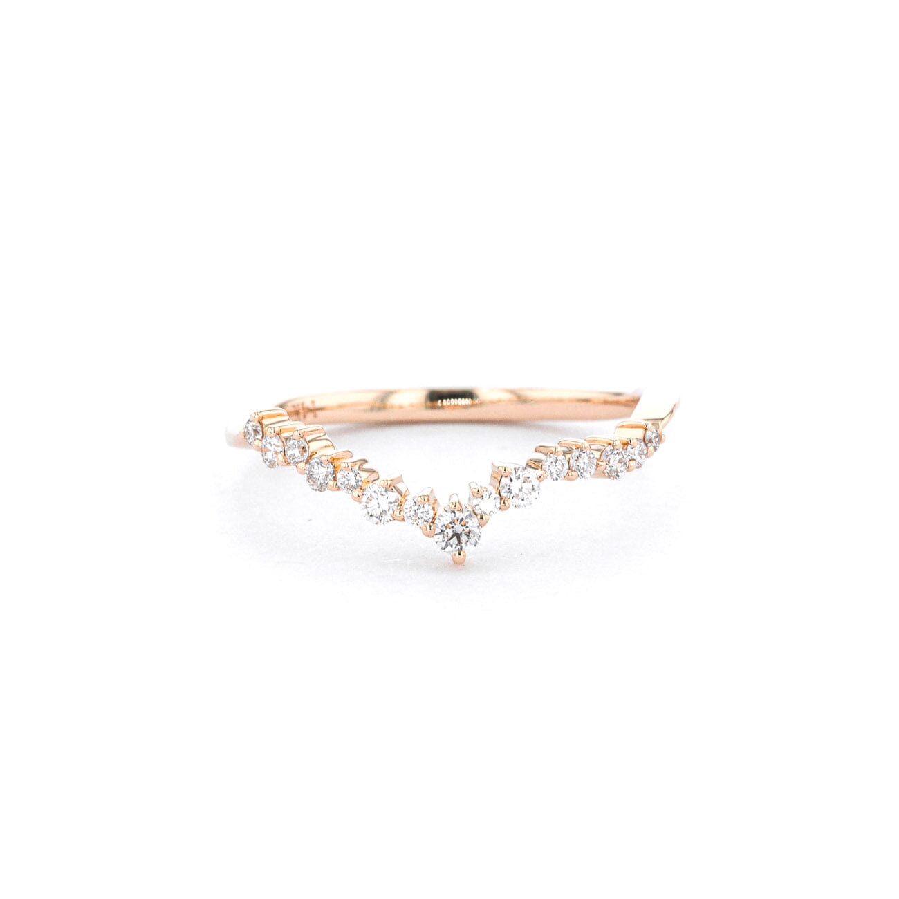 1.6mm Ariel Wedding Band Rings Princess Bride Diamonds