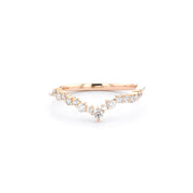 1.6mm Ariel Wedding Band Rings Princess Bride Diamonds
