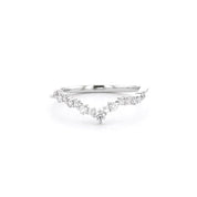 1.6mm Ariel Wedding Band Rings Princess Bride Diamonds