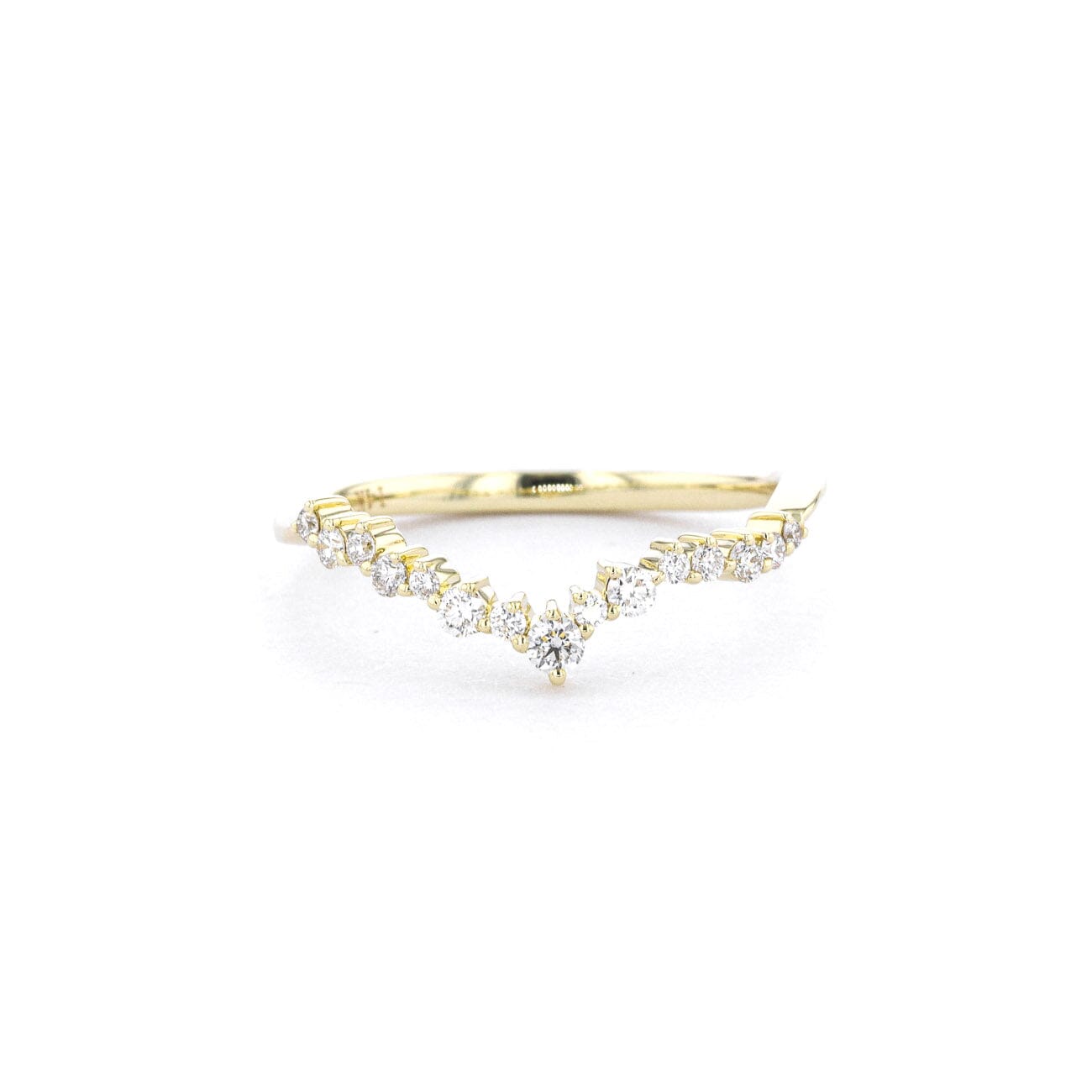 1.6mm Ariel Wedding Band Rings Princess Bride Diamonds