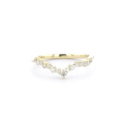 1.6mm Ariel Wedding Band Rings Princess Bride Diamonds