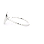 1.6mm Ava Oval High Polish Bezel Engagement Rings Princess Bride Diamonds
