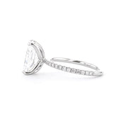 1.6mm Caraline Radiant Engagement Rings Princess Bride Diamonds