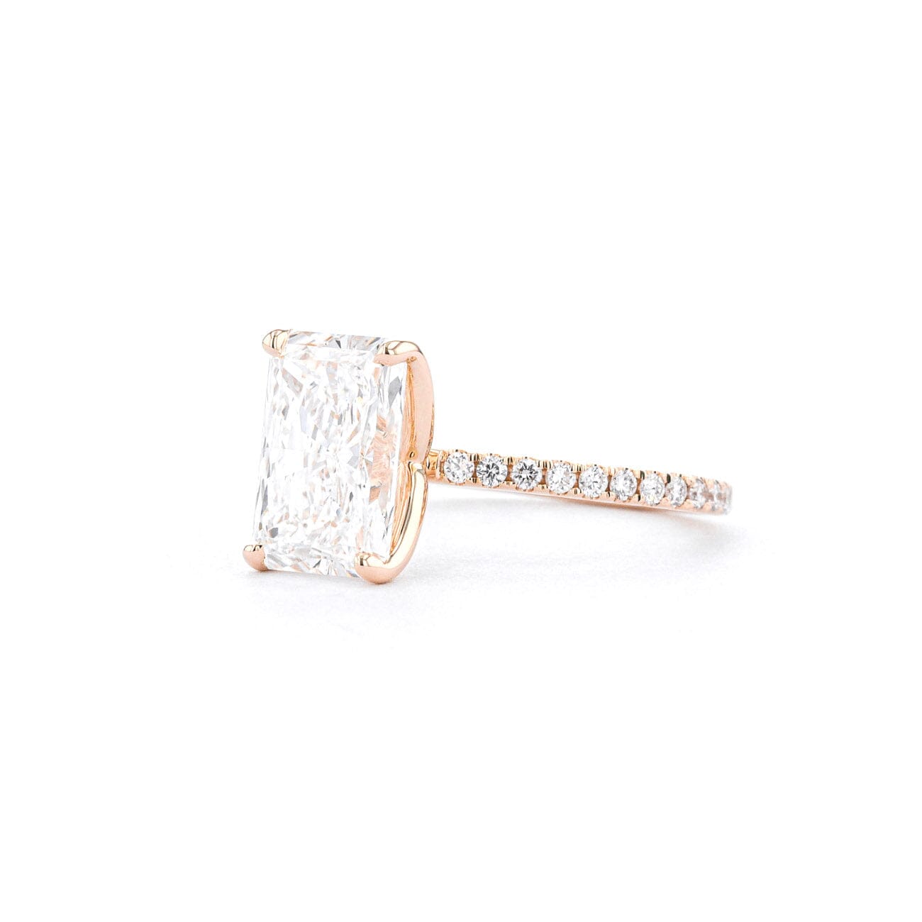 1.6mm Caraline Radiant Engagement Rings Princess Bride Diamonds