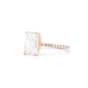 1.6mm Caraline Radiant Engagement Rings Princess Bride Diamonds