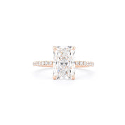 1.6mm Caraline Radiant Engagement Rings Princess Bride Diamonds