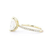 1.6mm Caraline Radiant Engagement Rings Princess Bride Diamonds