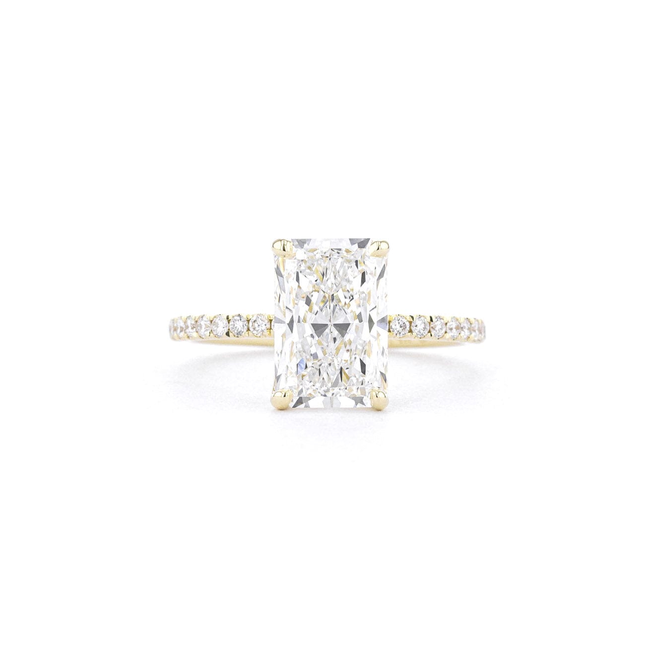 1.6mm Caraline Radiant Engagement Rings Princess Bride Diamonds