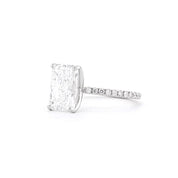 1.6mm Caraline Radiant Engagement Rings Princess Bride Diamonds