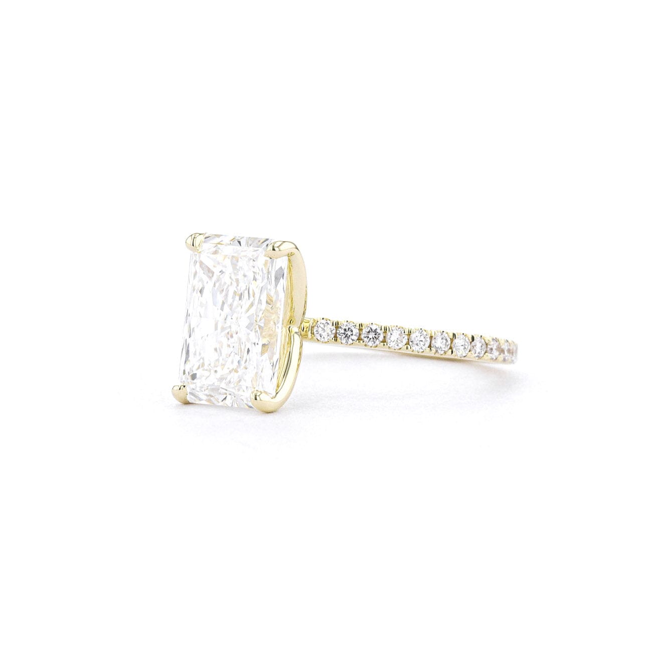 1.6mm Caraline Radiant Engagement Rings Princess Bride Diamonds