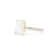 1.6mm Caraline Radiant Engagement Rings Princess Bride Diamonds