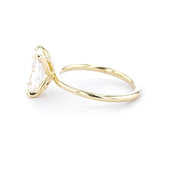 1.6mm Caraline Radiant High Polish Engagement Rings Princess Bride Diamonds