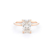 1.6mm Caraline Radiant High Polish Engagement Rings Princess Bride Diamonds