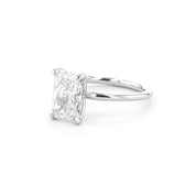 1.6mm Caraline Radiant High Polish Engagement Rings Princess Bride Diamonds