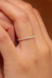 1.6mm Core Pavé Diamond Ring Rings Princess Bride Diamonds