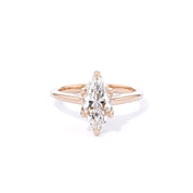 1.6mm Hana Marquise High Polish Engagement Rings Princess Bride Diamonds
