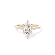 1.6mm Hana Marquise High Polish Engagement Rings Princess Bride Diamonds