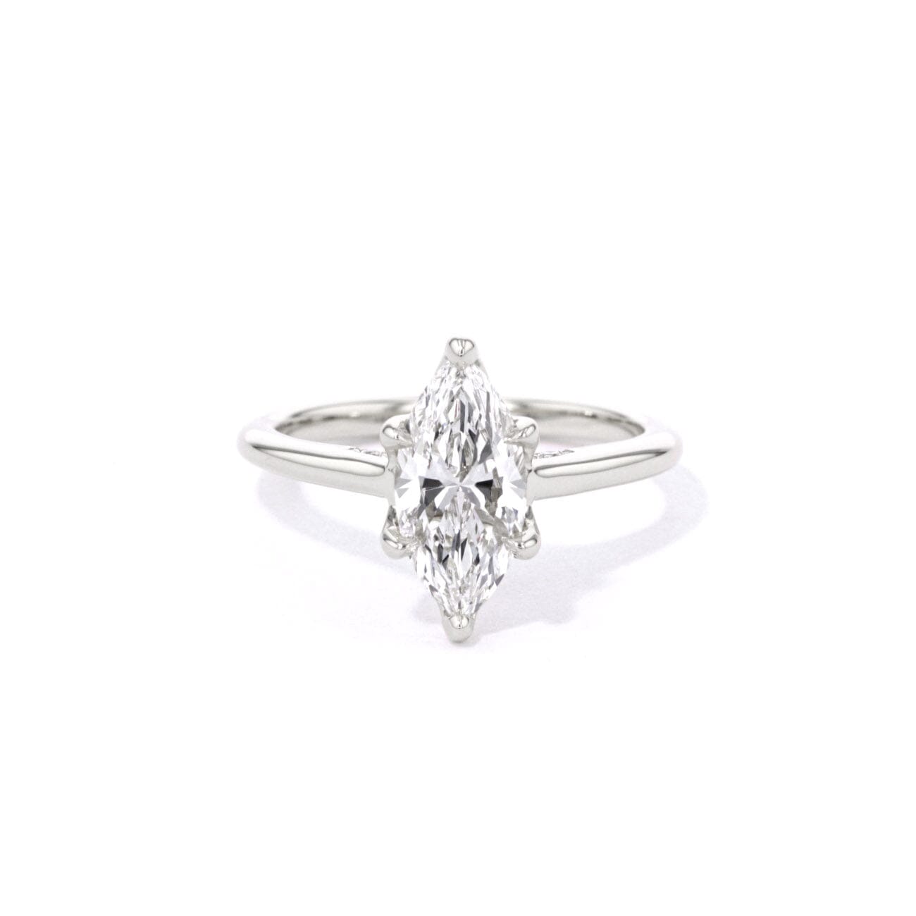 1.6mm Hana Marquise High Polish Engagement Rings Princess Bride Diamonds