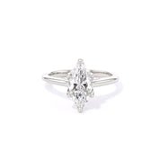 1.6mm Hana Marquise High Polish Engagement Rings Princess Bride Diamonds
