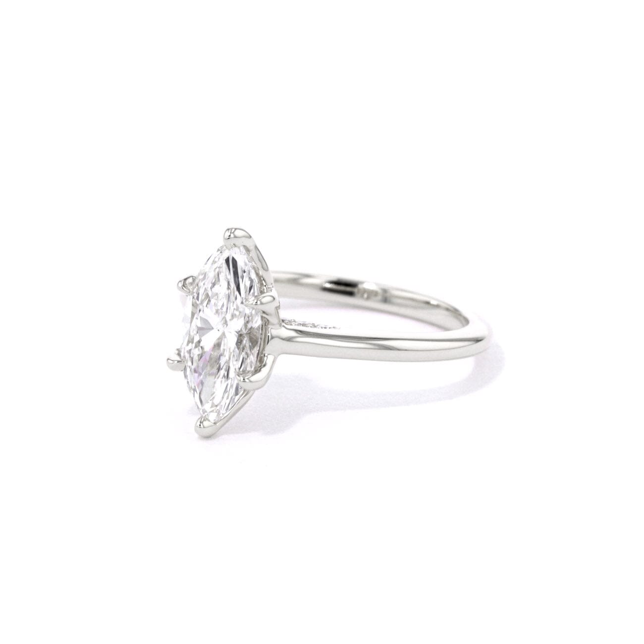 1.6mm Hana Marquise High Polish Engagement Rings Princess Bride Diamonds