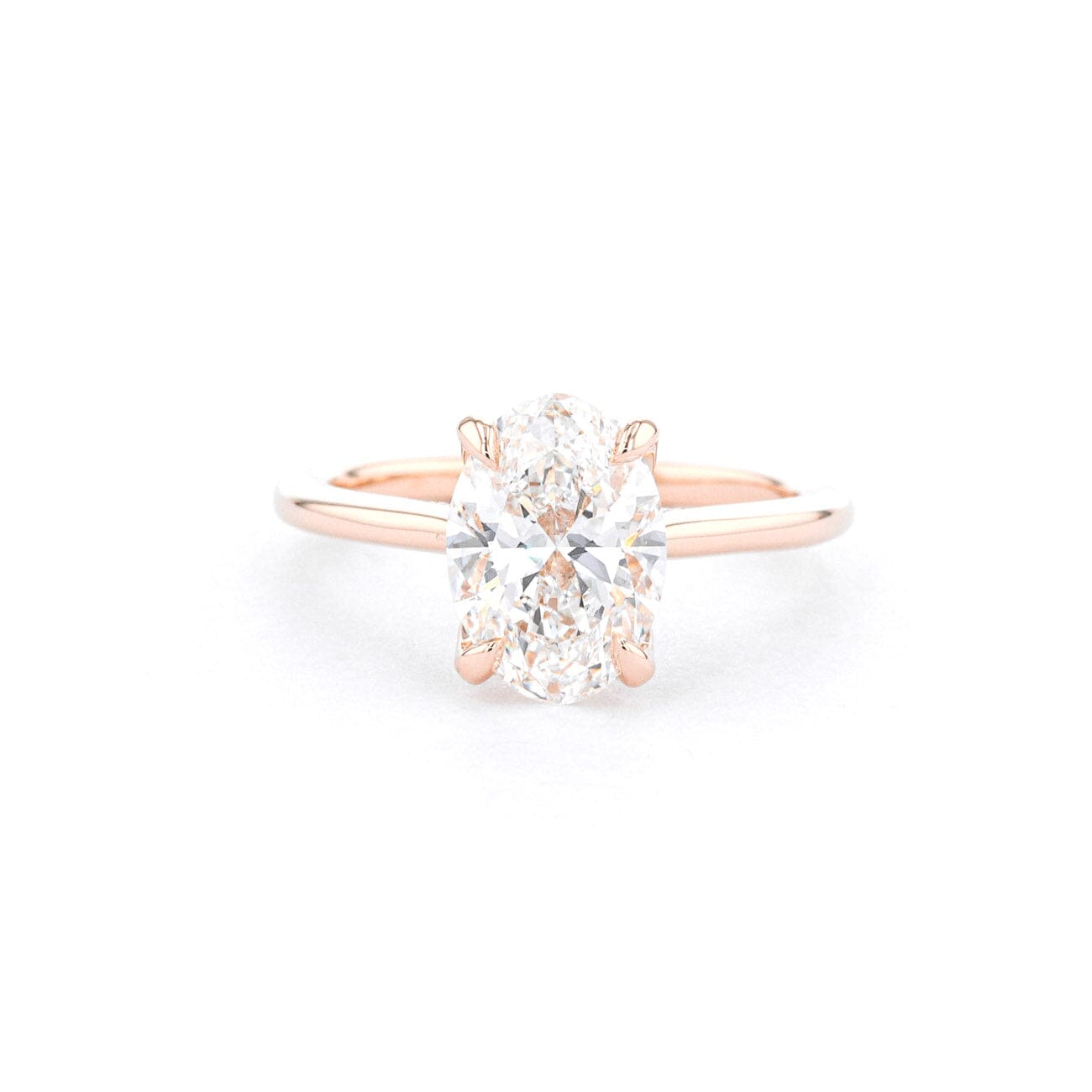1.6mm Isabela Oval High Polish Engagement Rings Princess Bride Diamonds