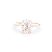1.6mm Isabela Oval High Polish Engagement Rings Princess Bride Diamonds