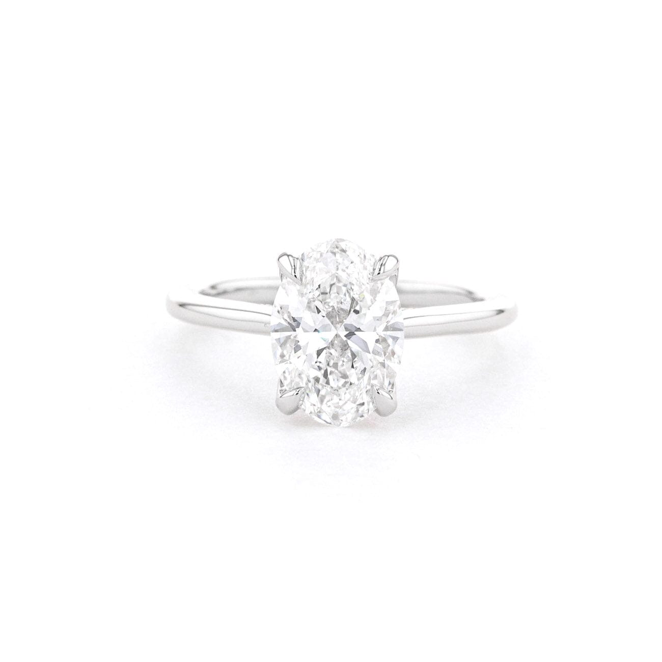 1.6mm Isabela Oval High Polish Engagement Rings Princess Bride Diamonds