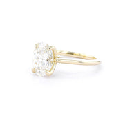 1.6mm Isabela Oval High Polish Engagement Rings Princess Bride Diamonds