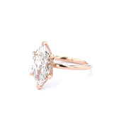 1.6mm Kayla Marquise High Polish Engagement Rings Princess Bride Diamonds